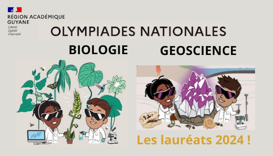 Lauréats 2024 des concours Olympiades de Géosciences et de Biologie